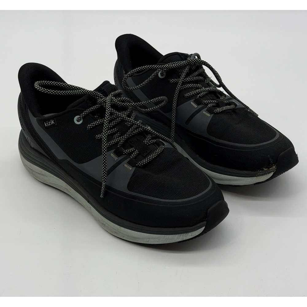Kizik Sneakers Womens 11 Wide Black London AT Hands Free Walking Travel Comfort